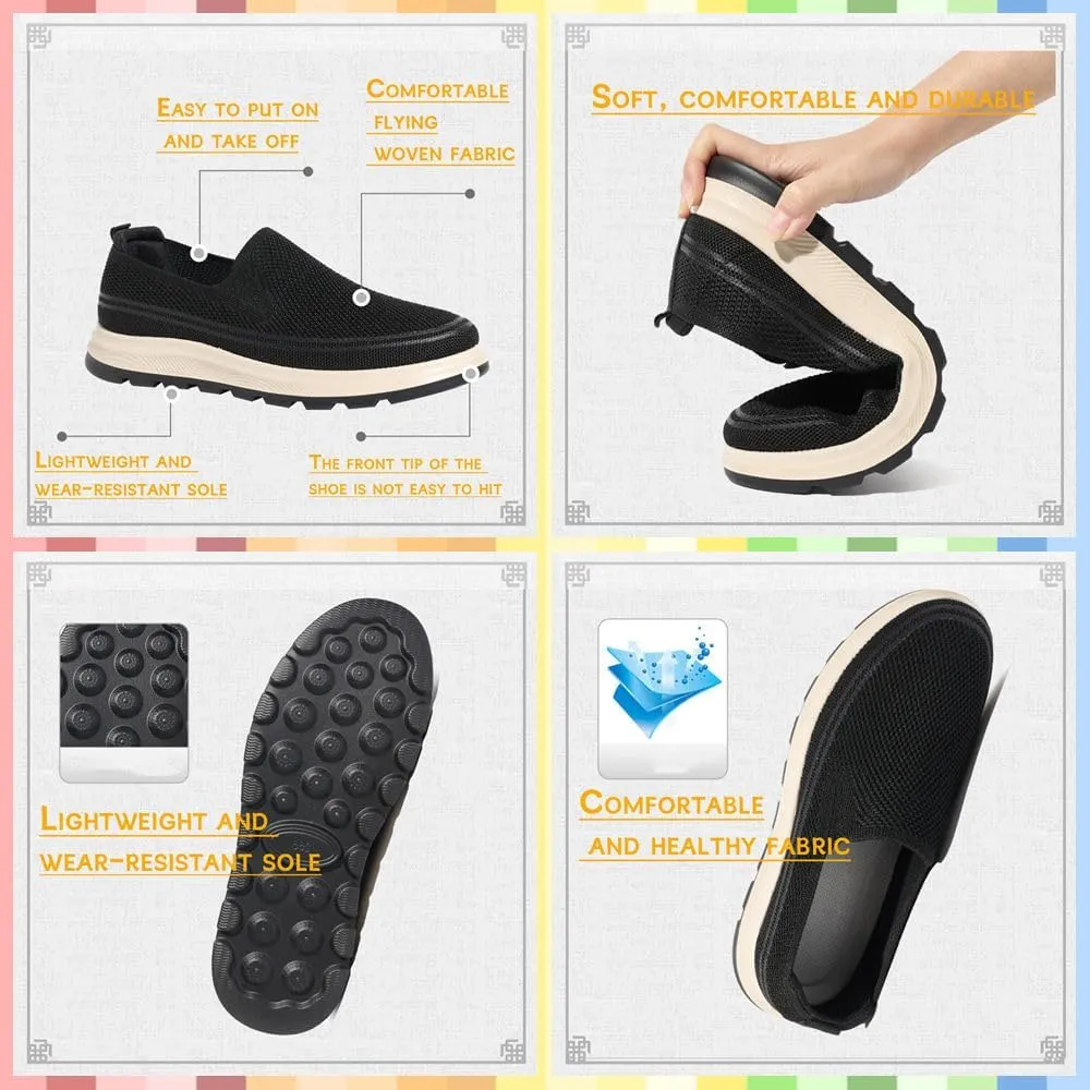 Men's Casual Slip-On Loafers | Lightweight & Breathable Walking Shoes for Home, Travel & Driving | Comfortable Non-Slip Sole