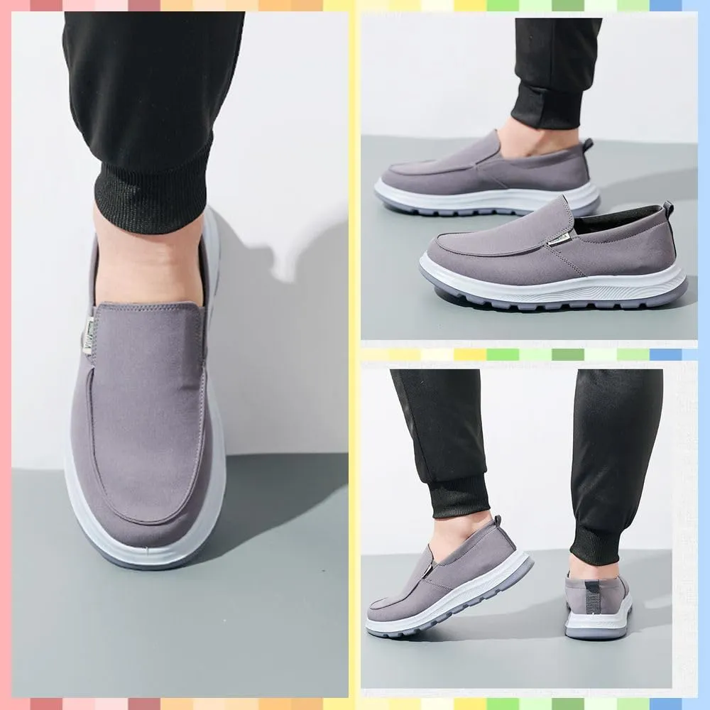 Men's Casual Slip-On Loafers | Lightweight & Breathable Walking Shoes for Home, Travel & Driving | Comfortable Non-Slip Sole