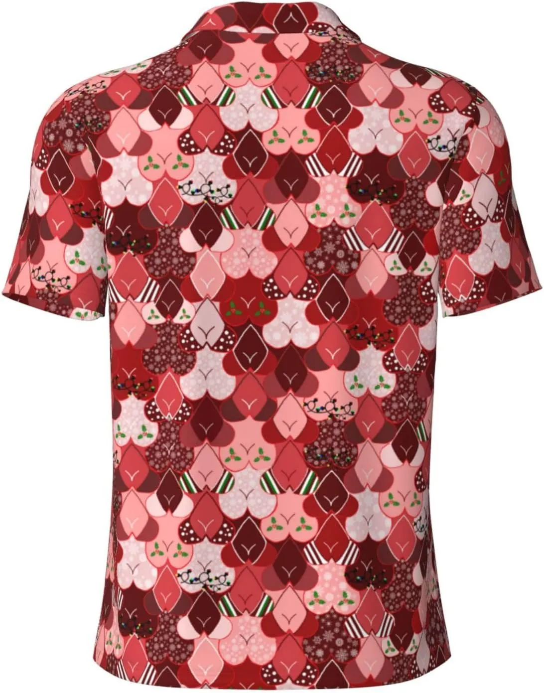 Men's Funny Golf Shirts Hawaiian Golf Polo Shirts Performance Moisture Wicking Quick Dry Athletic Short Sleeve Shirts