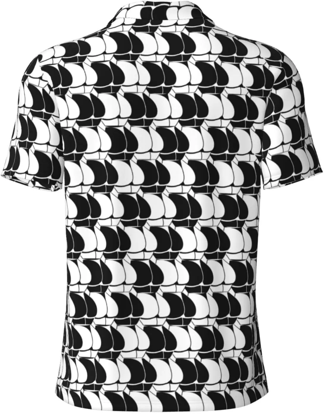 Men's Funny Golf Shirts Hawaiian Golf Polo Shirts Performance Moisture Wicking Quick Dry Athletic Short Sleeve Shirts