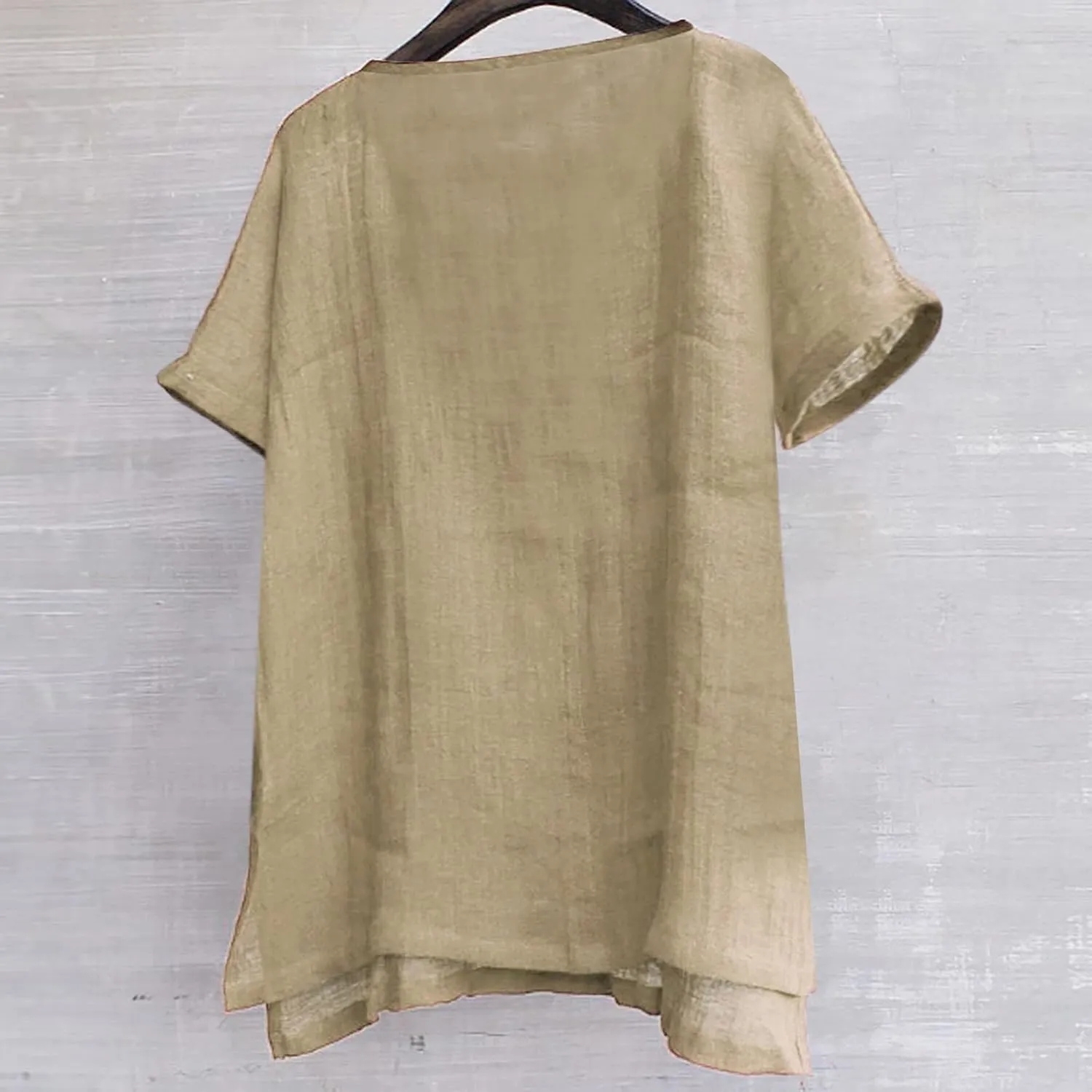 Mens Linen Shirts Short Sleeve Summer Beach Shirts Lightweight Comfy Casual Holiday Shirt Loose Yoga Shirts Trendy