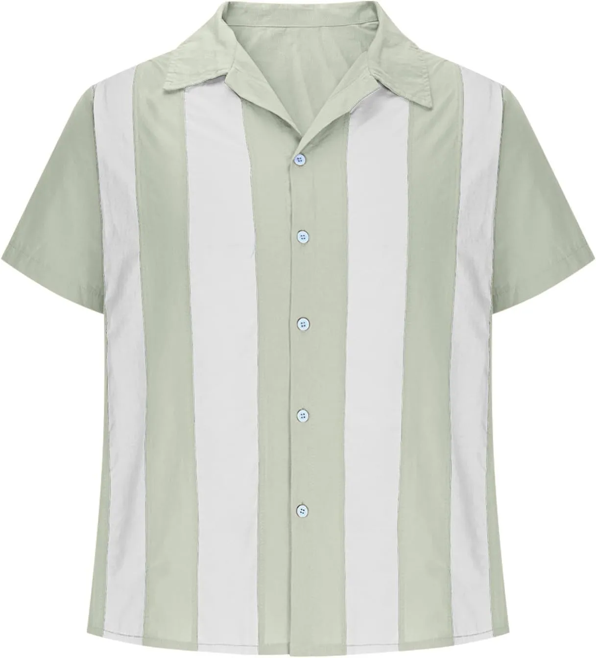 Mens Short Sleeve Button Down Shirts Linen Shirts for Men Collared Summer Beach T-Shirts Vacation Tops