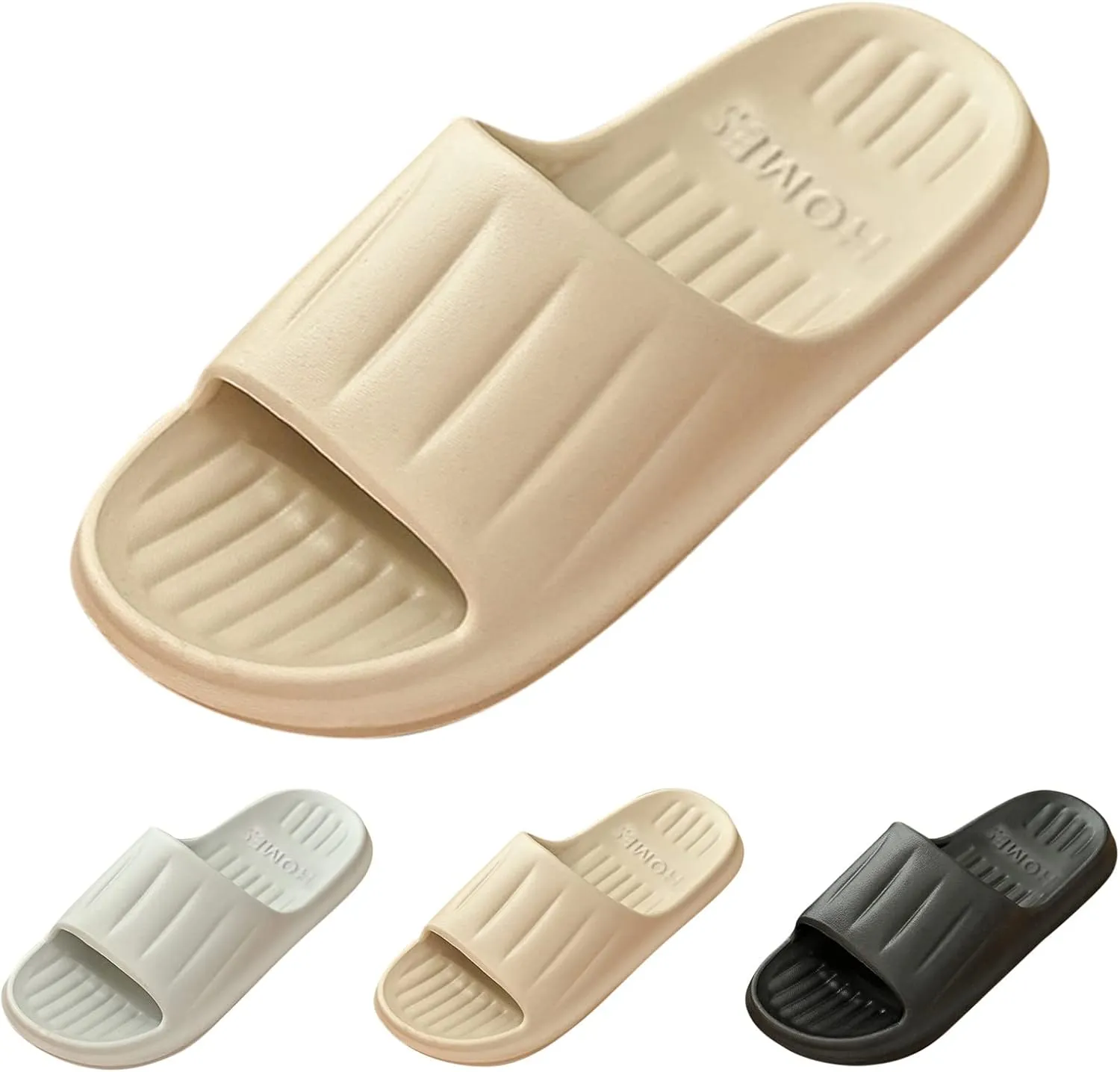Mens Shower Shoes Womens Slides Cloud Slippers for Men Slides for Women Spa Bathroom Living Room Slippers