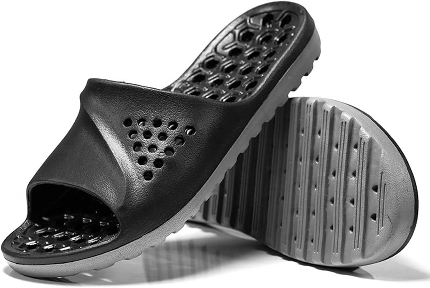 Mens Shower Shoes Womens Slides Cloud Slippers for Men Slides for Women Spa Bathroom Living Room Slippers