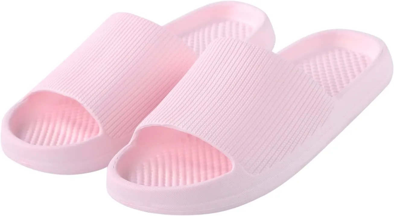 Mens Slides Womens Slides Bathroom Slippers Men for Women Bathroom Travel Ultimate Comfort Slippers