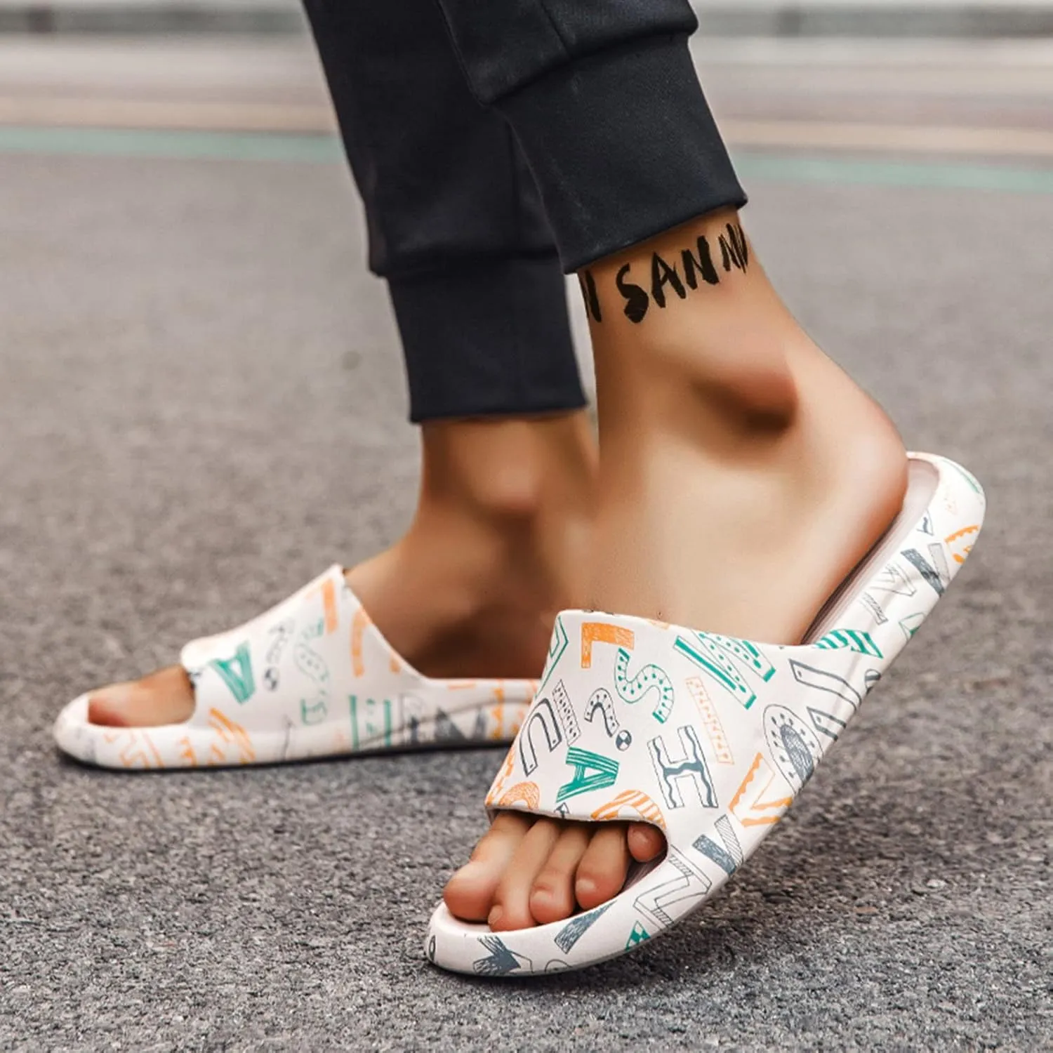 Mens Slides Womens Slides Mens Shower Shoes Shower Shoes Women Soft Sole Indoor Outdoor Lightweight Slippers