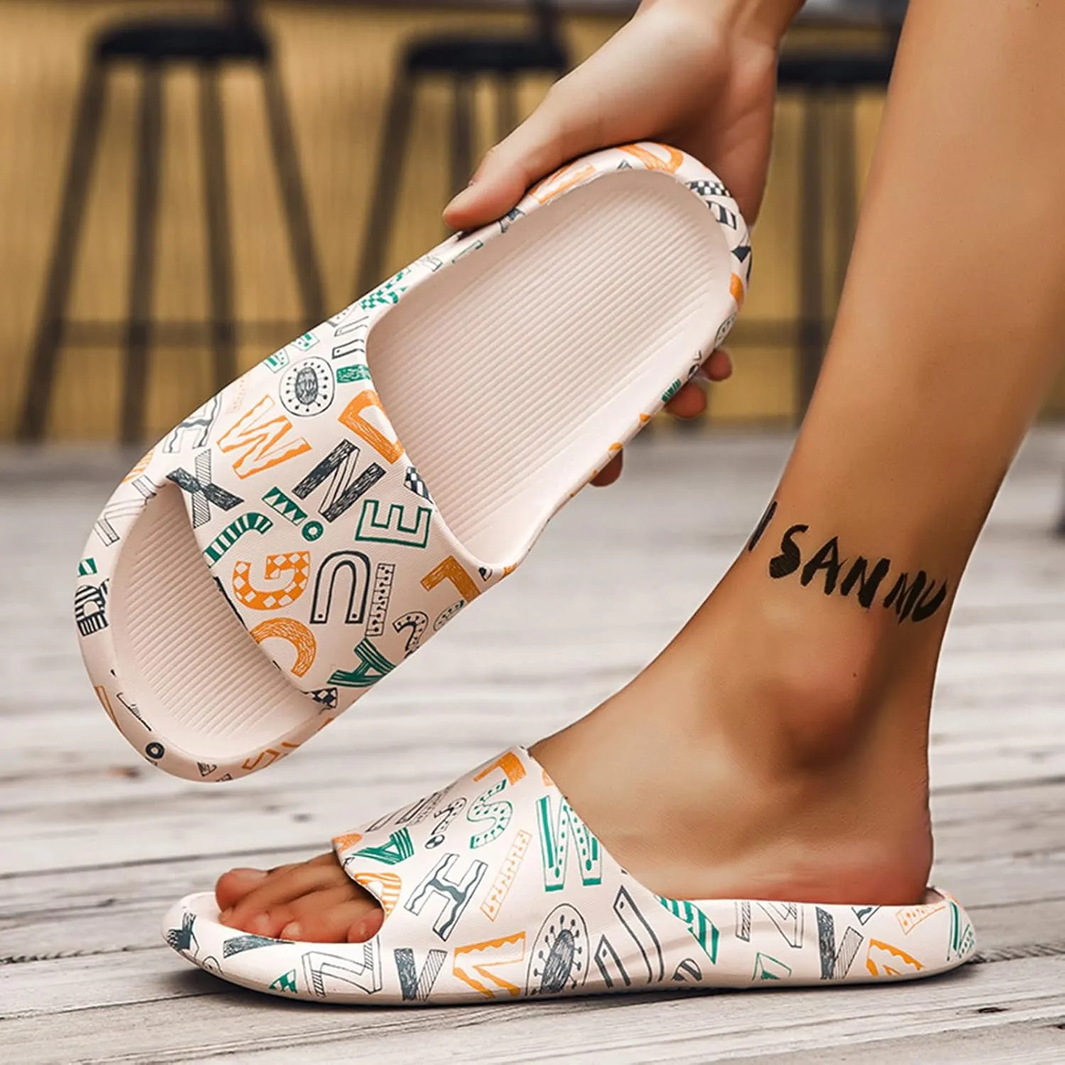 Mens Slides Womens Slides Mens Shower Shoes Shower Shoes Women Soft Sole Indoor Outdoor Lightweight Slippers