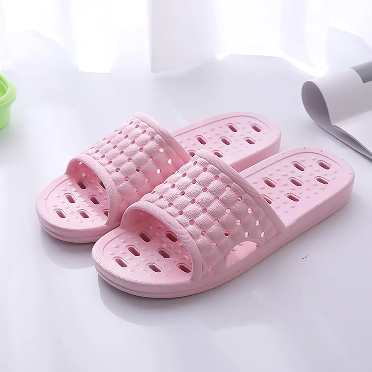 Mens Slippers Slides for Women Mens Shower Shoes Shower Shoes Women Open Toe Travel Living Room Slippers