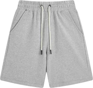 Mens Sweat Shorts with Pockets Drawstring Athletic Gym Shorts Cotton Workout Running Shorts