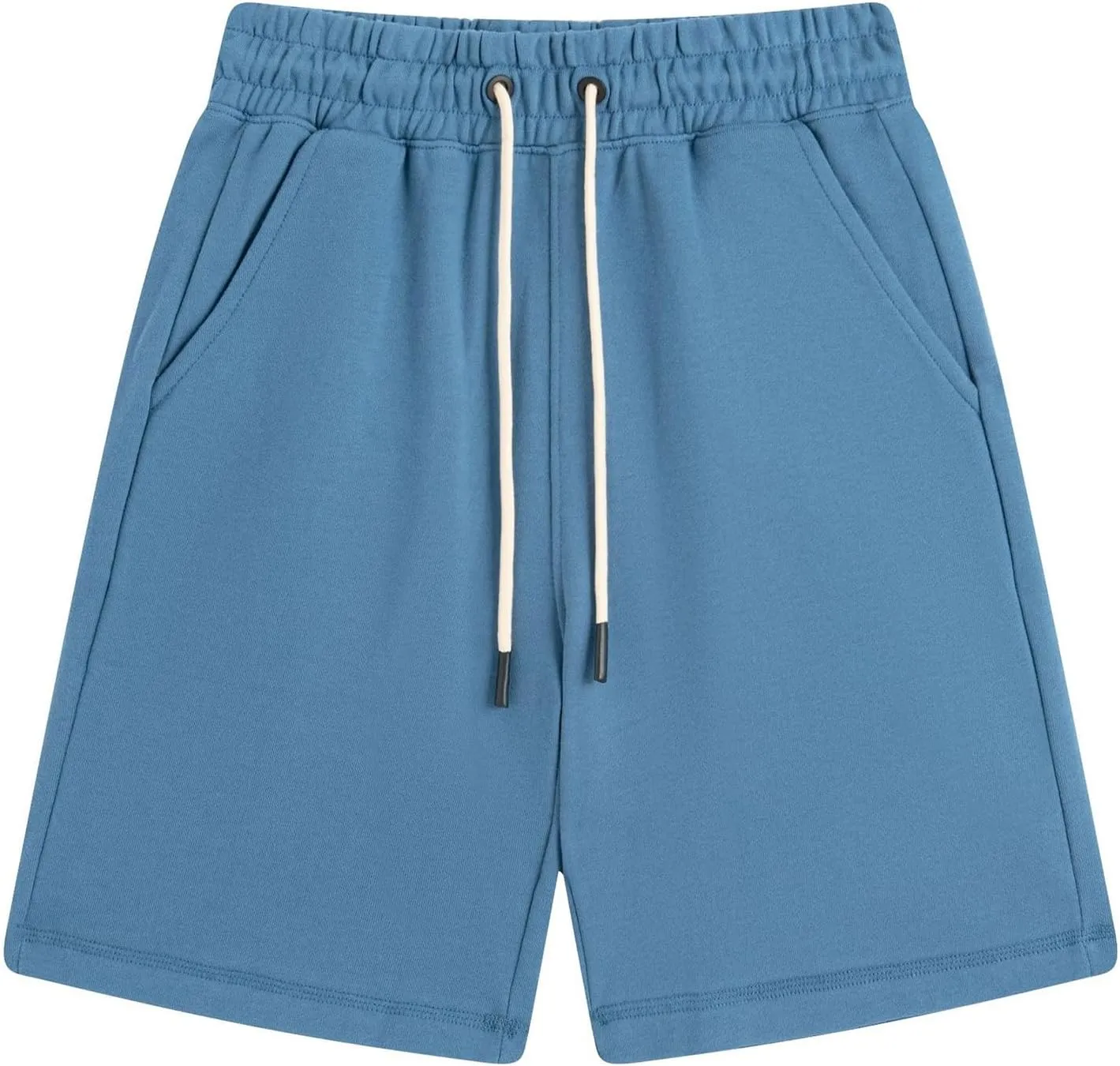 Mens Sweat Shorts with Pockets Drawstring Athletic Gym Shorts Cotton Workout Running Shorts