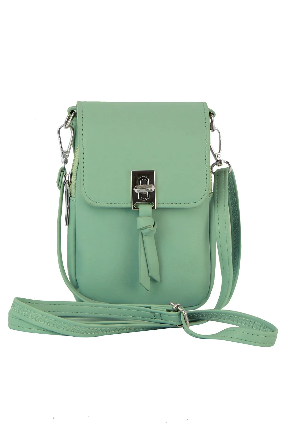 Metal Closure Phone Crossbody
