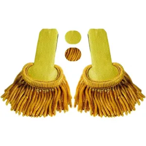 Military Uniform Bullion Fringed Epaulette Pair