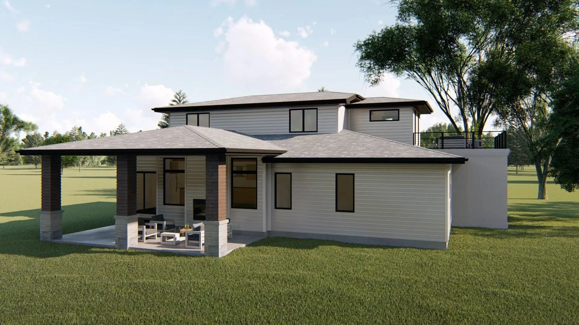 Modern 4-Bedroom Home with Spacious Design