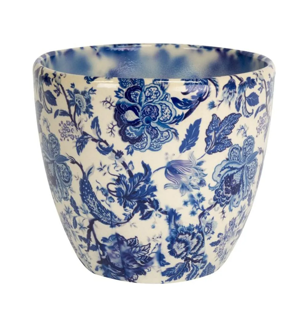 Monza Vintage Blue Indoor Ceramic 16cm Pot