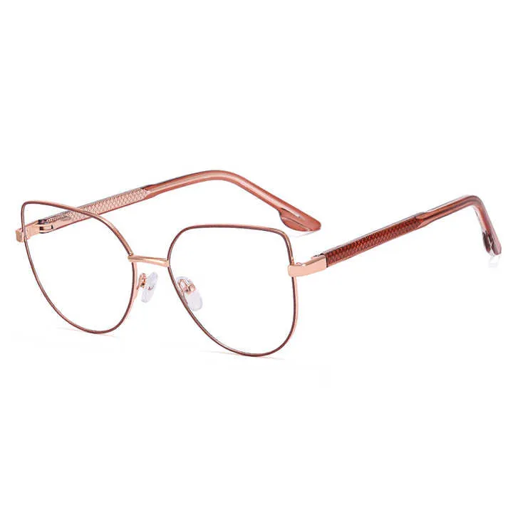 Ms 82036 New Metal Frame Cat Eye-نظارات شمسية نسائية