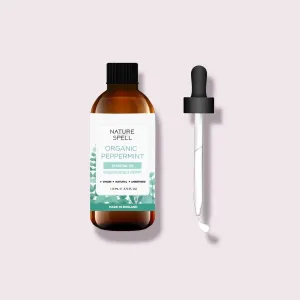 Nature Spell Organic Peppermint Essential Oil With Dropper - 110Ml