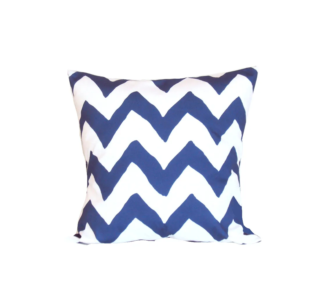 Navy Bargello 22" Pillow