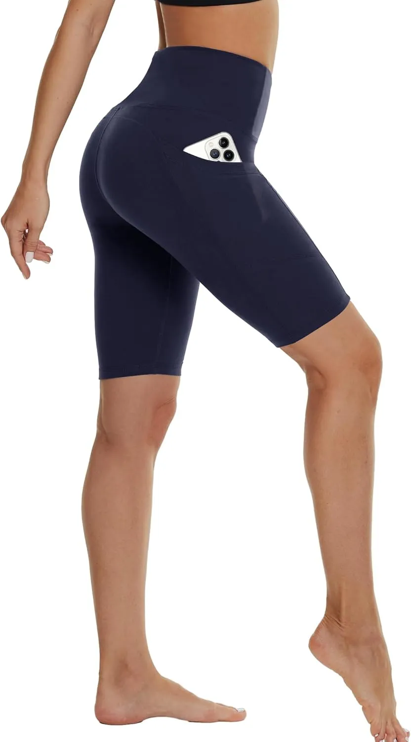 NexiEpoch Workout Shorts Women - High Waist Biker Shorts Tummy Control Gym Spandex Shorts for Yoga Athletic Running