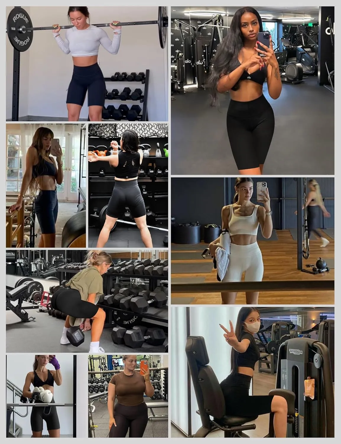 NexiEpoch Workout Shorts Women - High Waist Biker Shorts Tummy Control Gym Spandex Shorts for Yoga Athletic Running