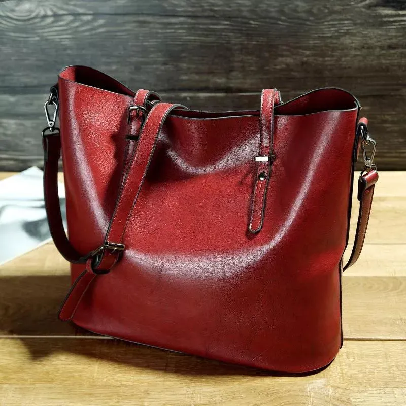 NICOLE | Vintage Faux Leather Shoulder Bag