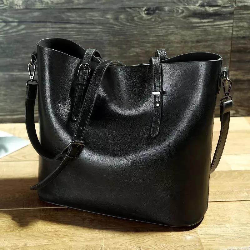 NICOLE | Vintage Faux Leather Shoulder Bag
