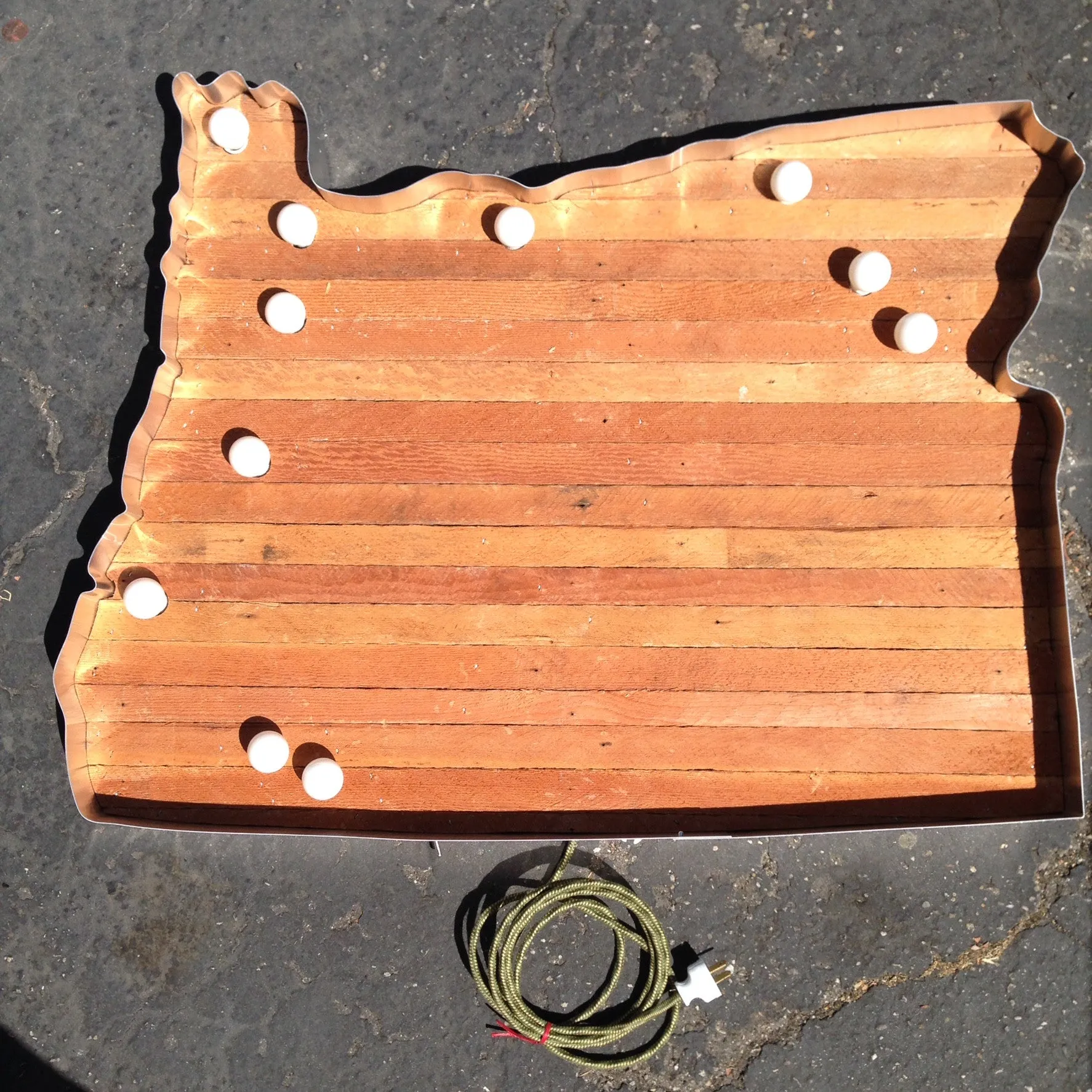 Oregon Map Marquee Light