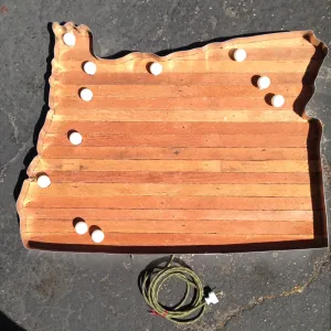 Oregon Map Marquee Light