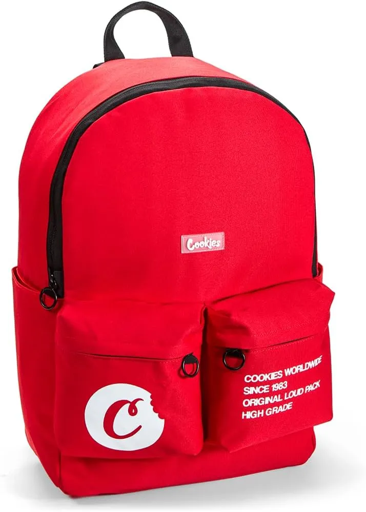 Orion Canvas Smell Proof Backpack -Red
