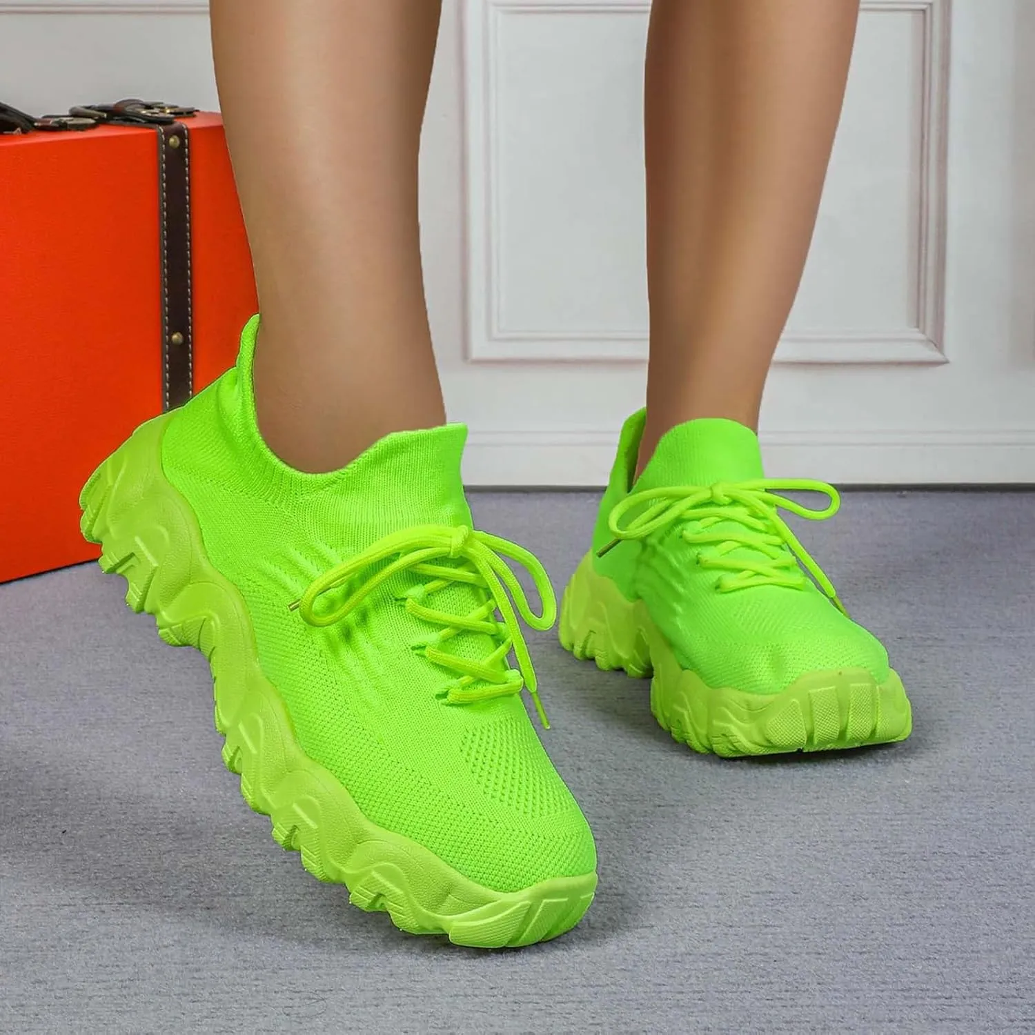 Ortho Pro Shoes for Women,Lace-up Low Top Slip on Women Sneakers,Women's Fashion Non Slip Sneakers Wide Toe Box Shoes