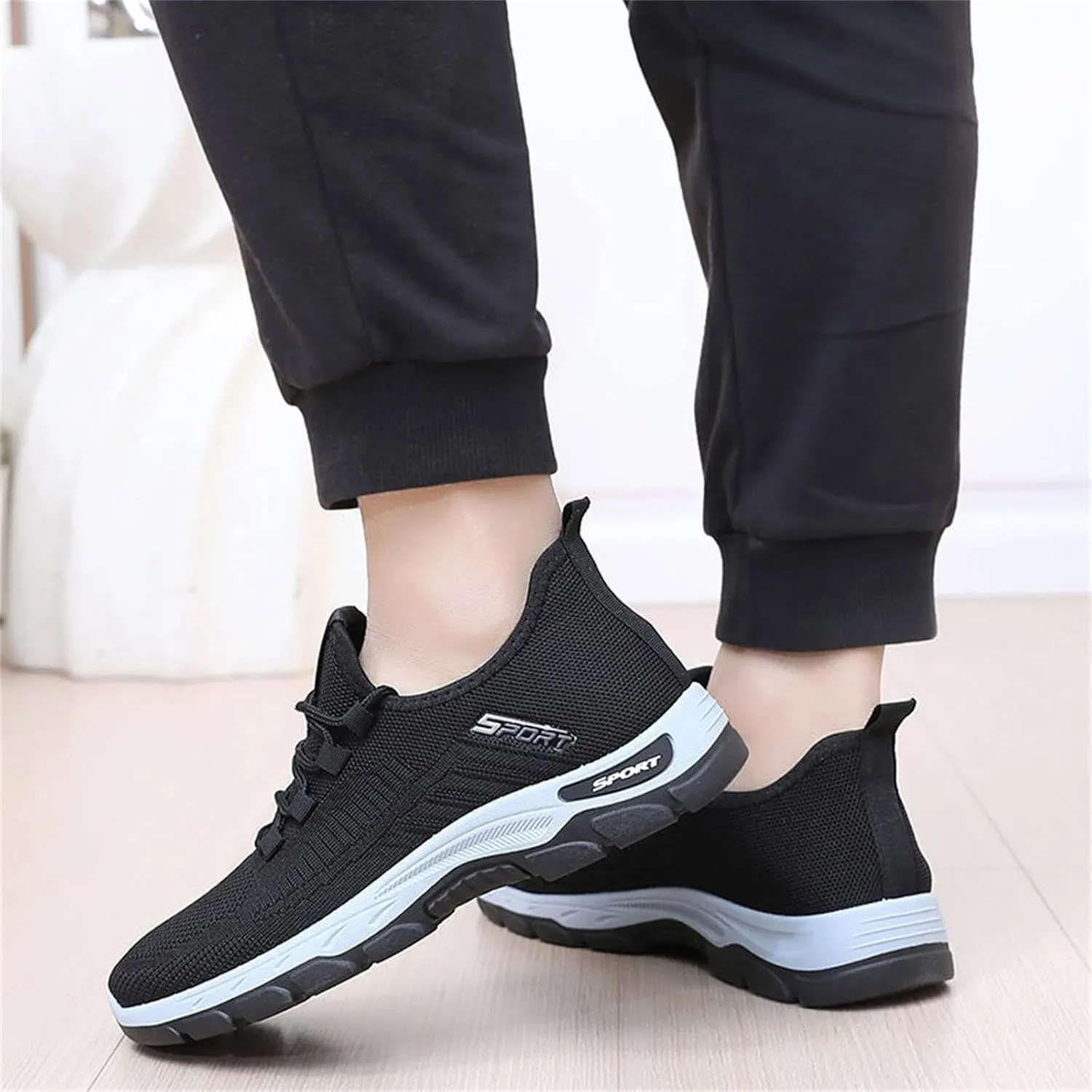 Ortho Running Shoes for Women Men Plantar Fasciitis Orthopedic Sneakers,Lightweight Breathable Mesh Knitted Hiking Shoes,Outdoor Arch Support Tennis Athletic Non Slip Sneakers with Wide Toe Box