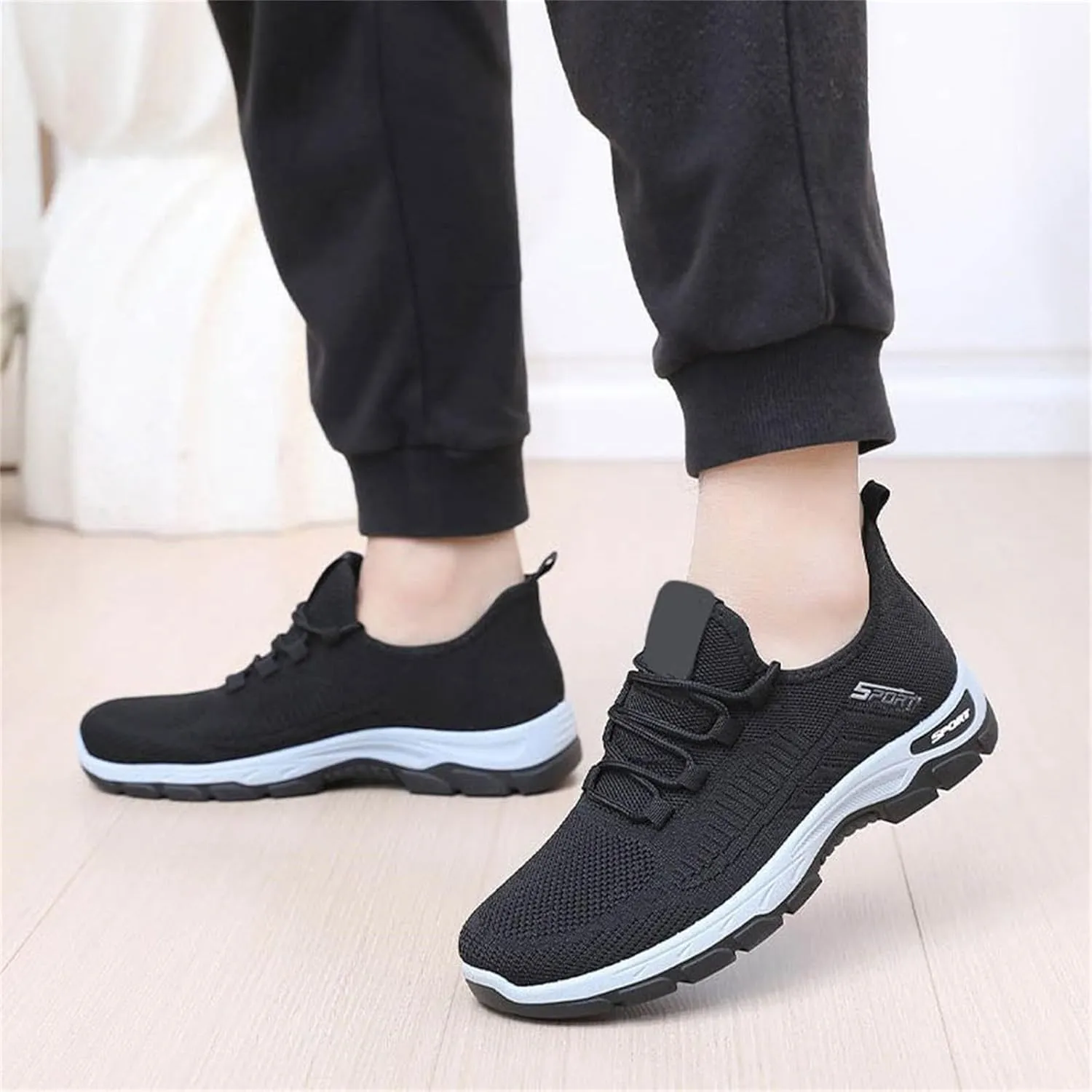 Ortho Running Shoes for Women Men Plantar Fasciitis Orthopedic Sneakers,Lightweight Breathable Mesh Knitted Hiking Shoes,Outdoor Arch Support Tennis Athletic Non Slip Sneakers with Wide Toe Box