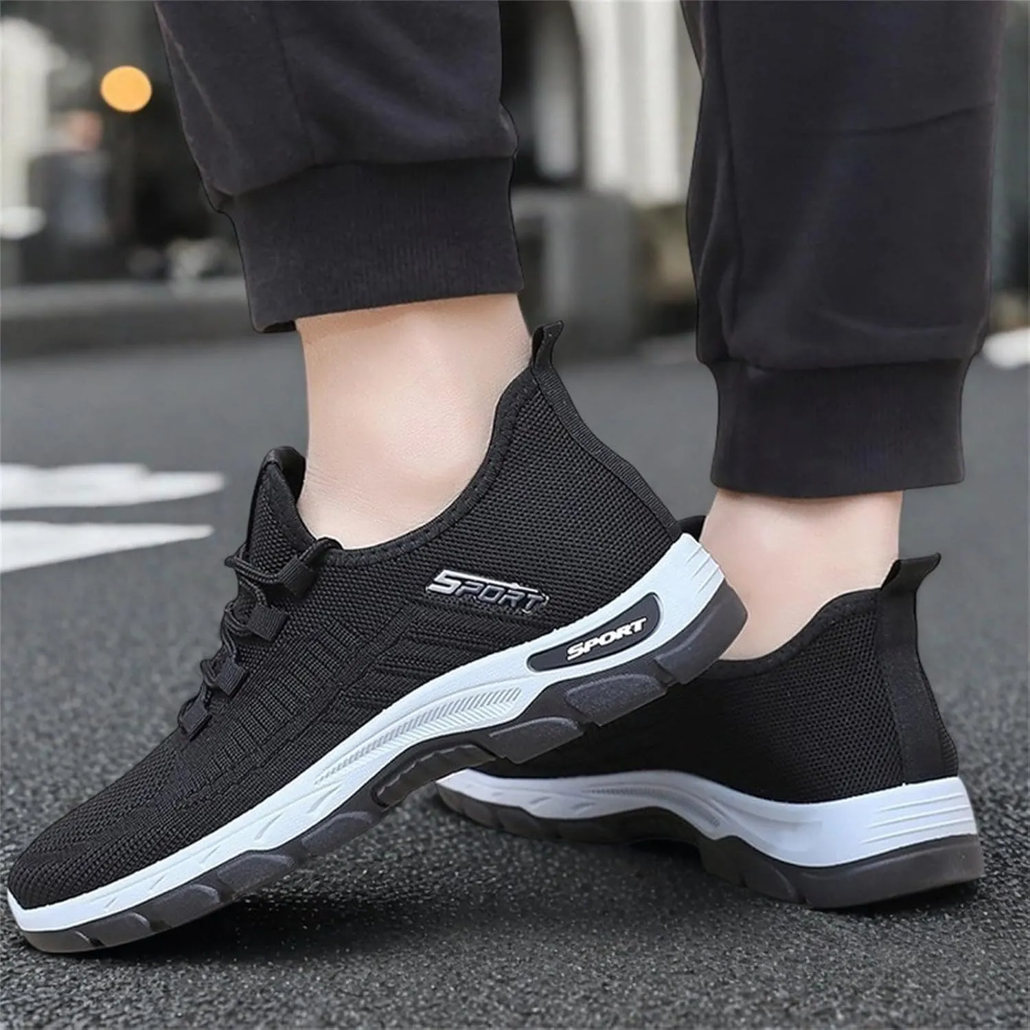 Ortho Running Shoes for Women Men Plantar Fasciitis Orthopedic Sneakers,Lightweight Breathable Mesh Knitted Hiking Shoes,Outdoor Arch Support Tennis Athletic Non Slip Sneakers with Wide Toe Box