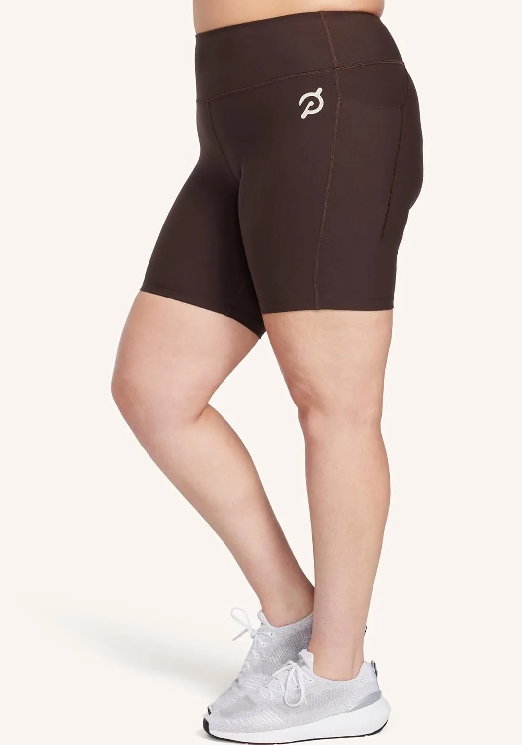 Peloton Women's Cadent 7" High-Rise Pocket Biker Shorts, Workout Shorts, Gym Shorts