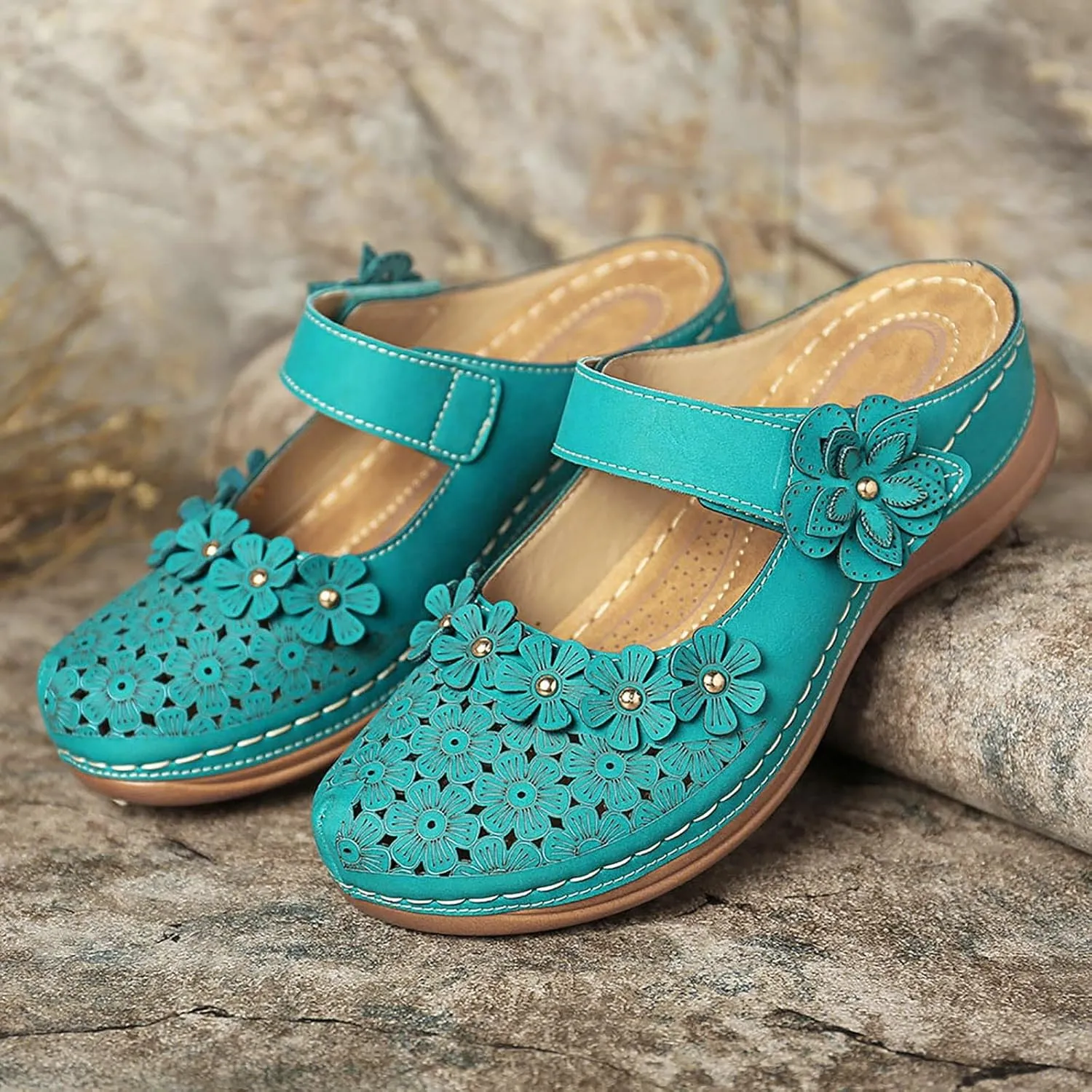peqiut Casual Sandals Women Orthopedic Sandals for Women Arch Support Strap Shoes Comfortable Slip On Casual Sandals