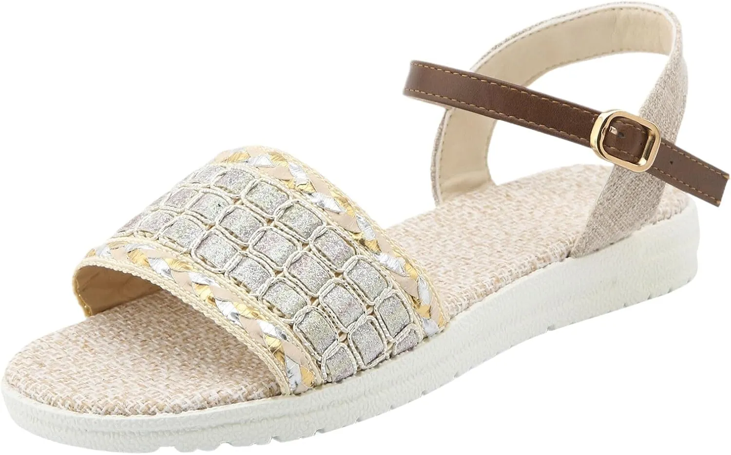 peqiut Sandals Womens Dressy Flat Platform Sandals Orthopedic Beach Boho Sandals Slippers Casual Summer Sandal for Women 11