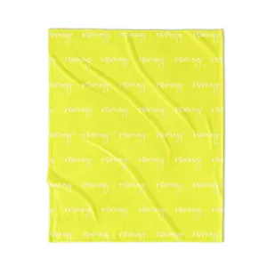 PERSONALIZED NAME BLANKET - SCRIPT FONT - TROPICAL PINEAPPLE
