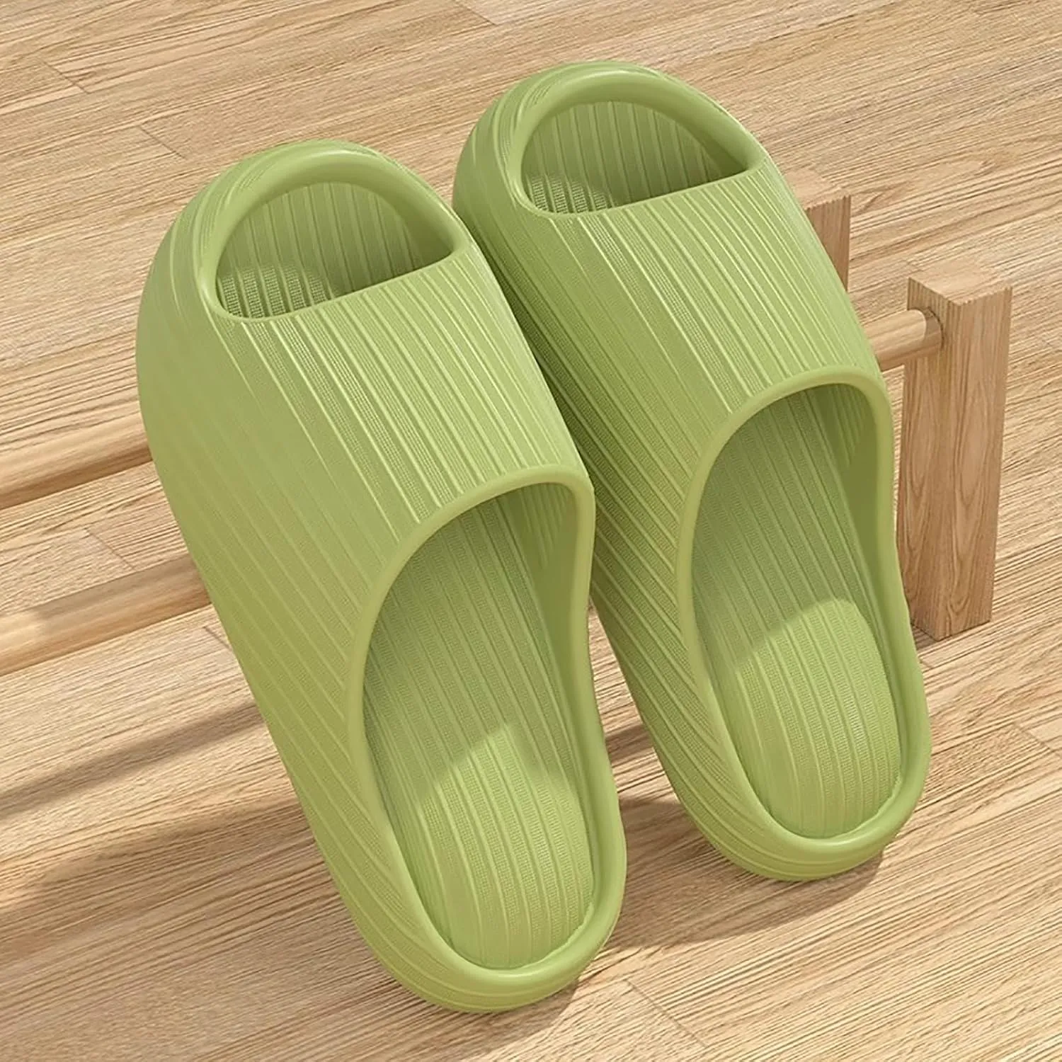 Pillow Slippers for Women and Men Summer Shower Slides Non Slip Quick Drying Bathroom Sandals Thick Sole Mens Slides