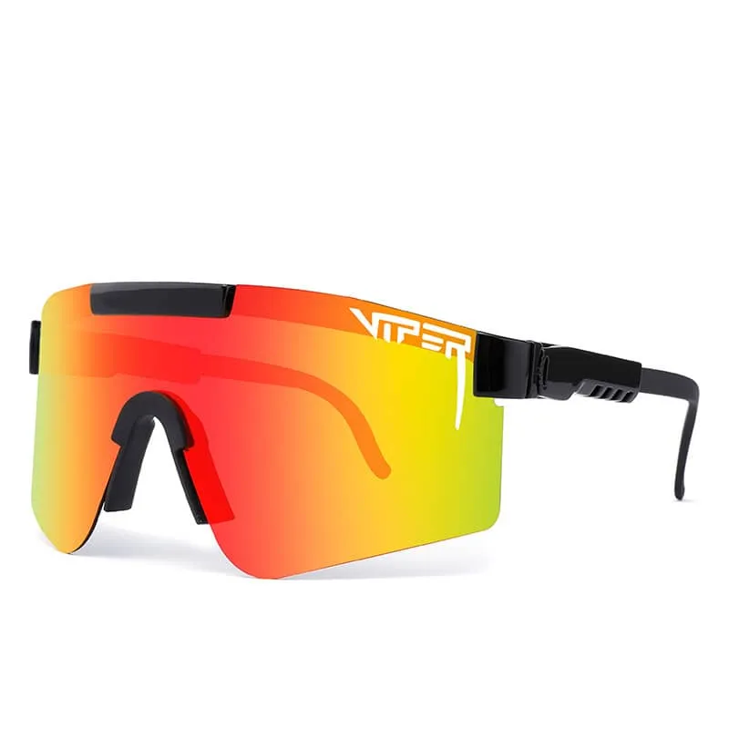 Pit Viper Polarized Sunglasses - C07 Black/Red Revo