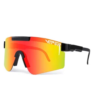 Pit Viper Polarized Sunglasses - C07 Black/Red Revo