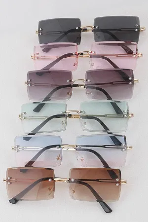 "Cameo" Rimless Square Frames