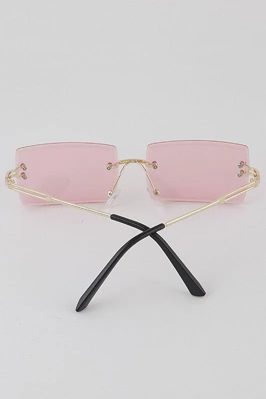 "Cameo" Rimless Square Frames