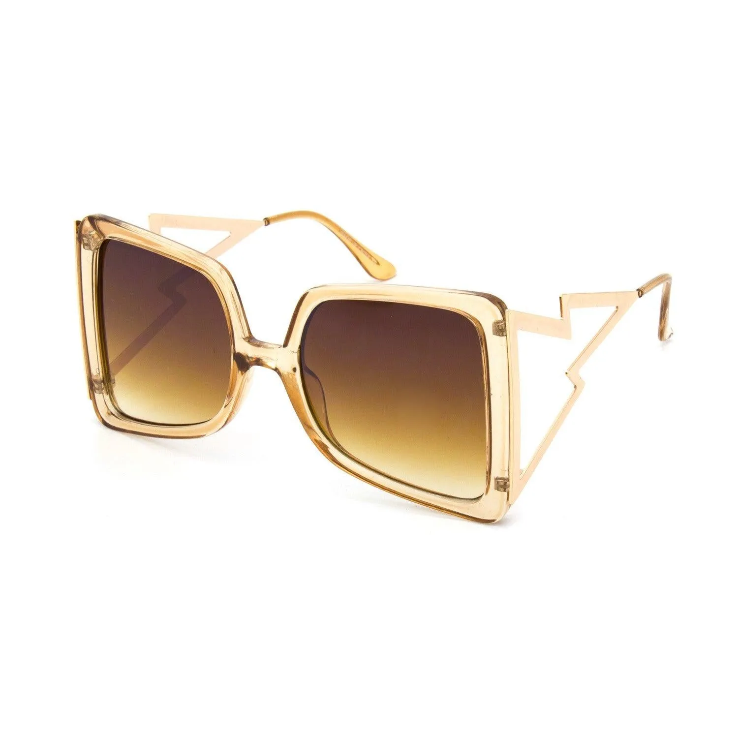 "Lightening" Oversize Square Metal Frames