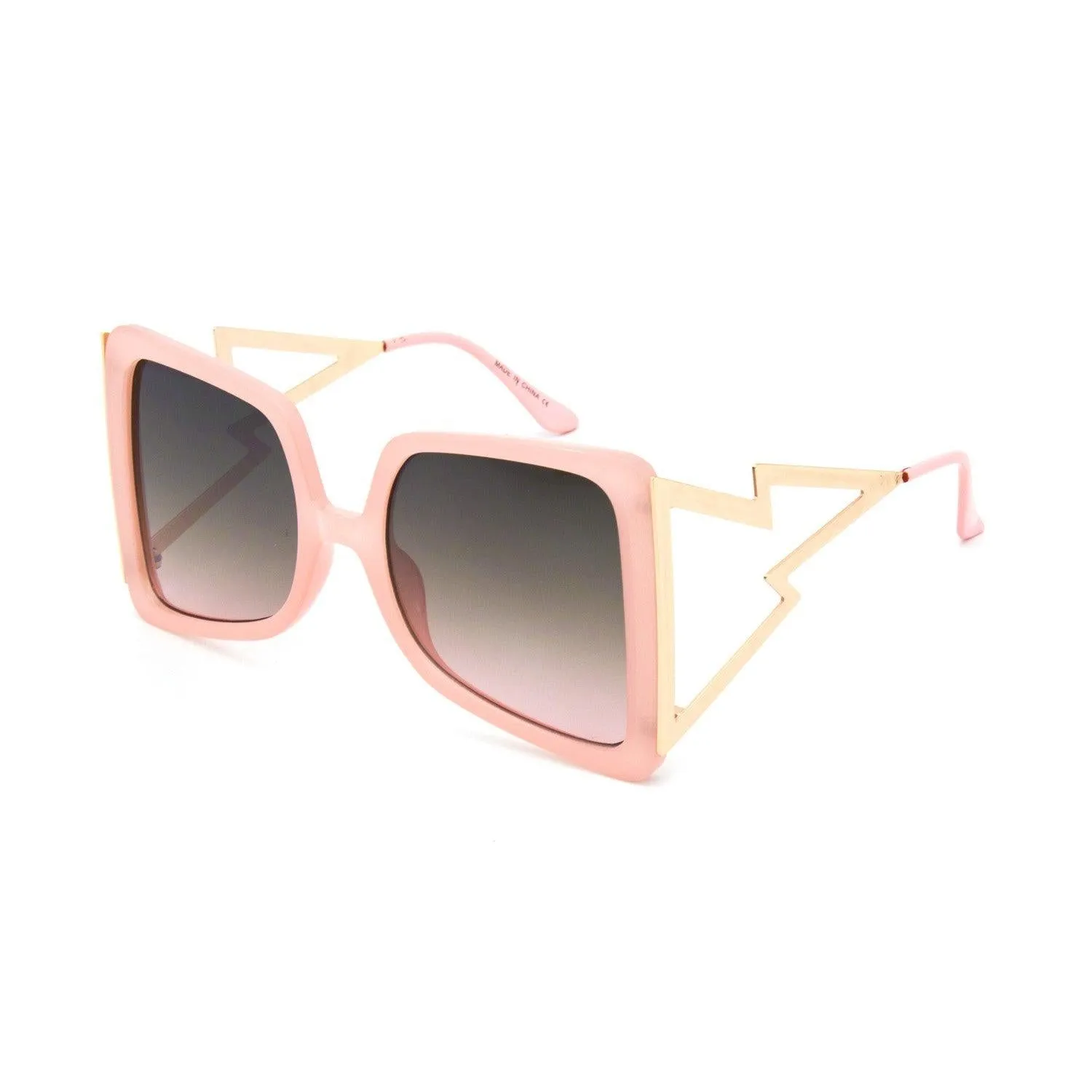 "Lightening" Oversize Square Metal Frames