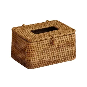 Rattan Tissue Box Cover