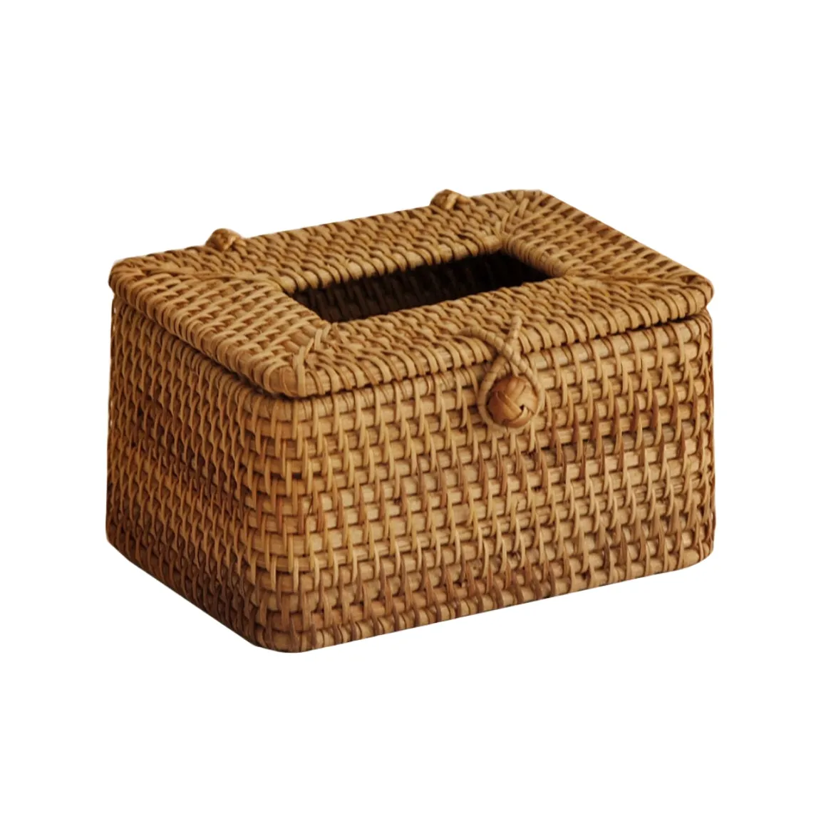 Rattan Tissue Box Cover