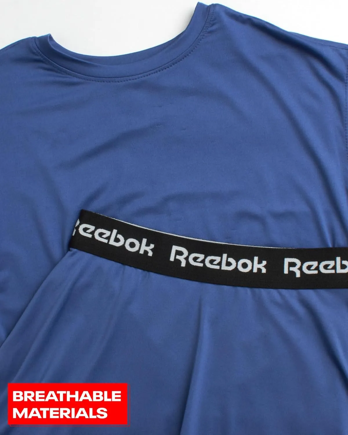 Reebok Girls' Athletic Skort Set - 2 Piece Girls Short Sleeve Top and Logo Waistband Tennis Flowy Skirt Shorts, Sizes: 7-12