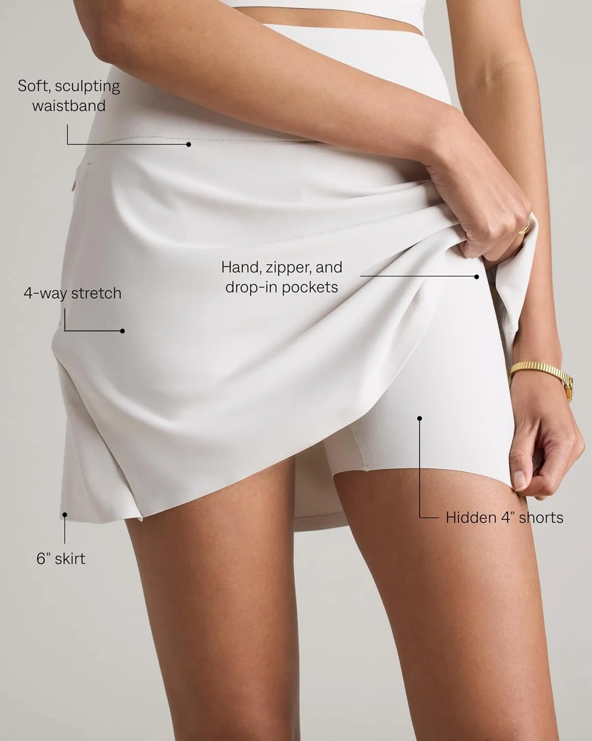 Rhone Women's Course to Court Skort 16"