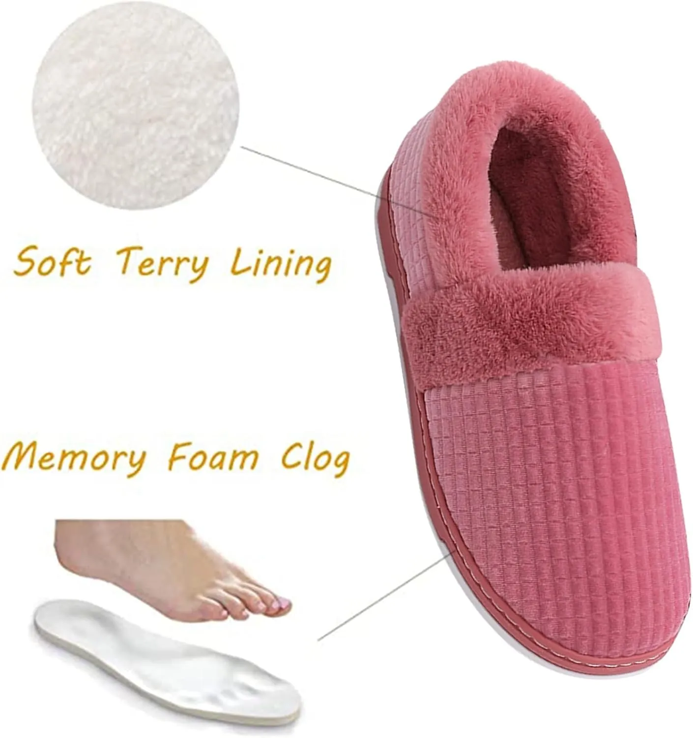 SBGMoSJ Bedroom Slippers for Women Memory Foam House Slippers Winter Plush House Slippers Slippers for Men Memory Foam Anti Sweat Christmas Village Accessories Gifts for Him 2023