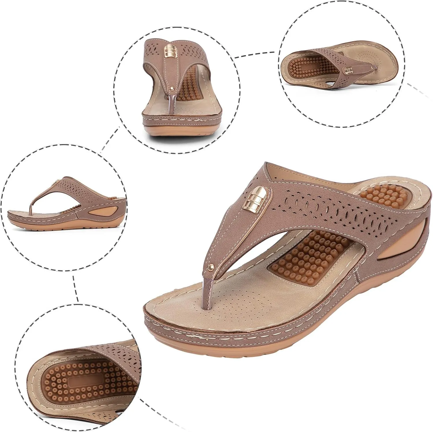 SBGMoSJ Orthopedic Sandals Women Wide Width Women Shoes Dressy Comfortable Sandals Black Wedges for Women Dressy Comfortable Women's Sandals Orthopedic Shoes Plantar Fasciitis Sandals Women Summer