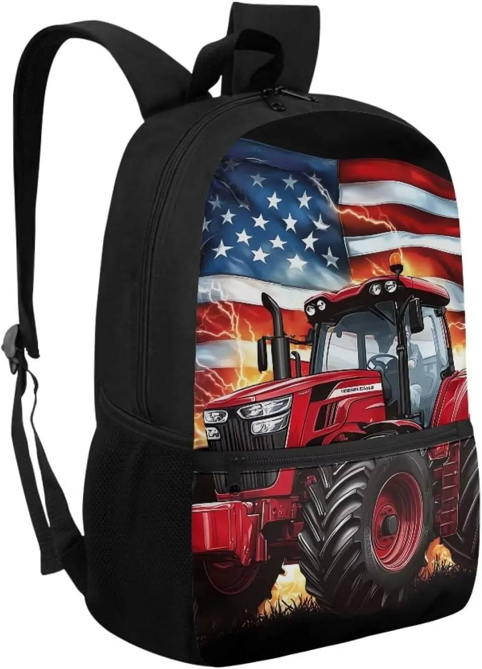 Showudesigns Trunk School Backpack for Boys 8-12 12-14 Elementary School Bags American Flag Bookbag for Kids Girls Preschool Kindergarten Students Schoolbag Daypack Satchel